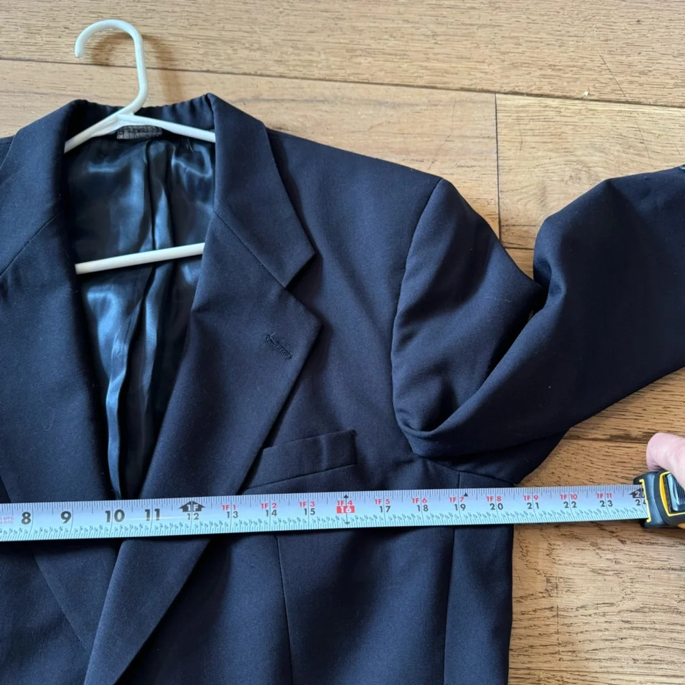 Burberry's Wool Black‎ Men's Suit Coat